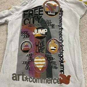 Free city zip up sweatshirt